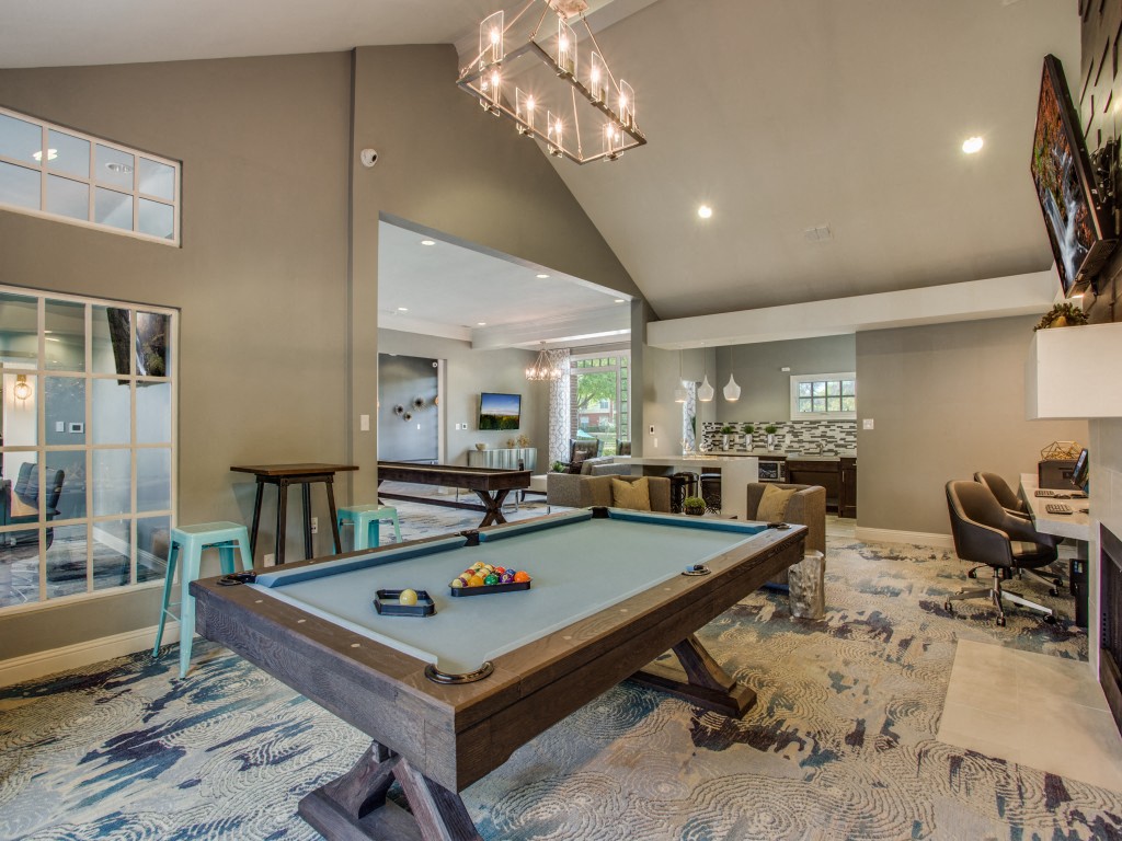 Resident Lounge with pool table