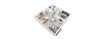 1 Bed - 1 Bath |Up to 923 sq.ft. A6