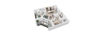 2 Bed - 2 Bath |1,055 sq.ft. B2