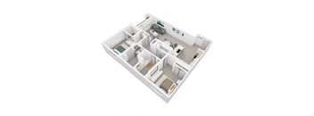 2 Bed - 2 Bath |Up to 1,155 sq.ft. B8