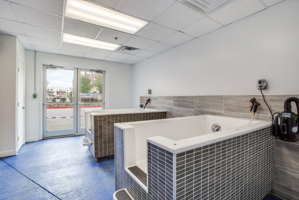 Photo of Fountain Points dog washing station and room