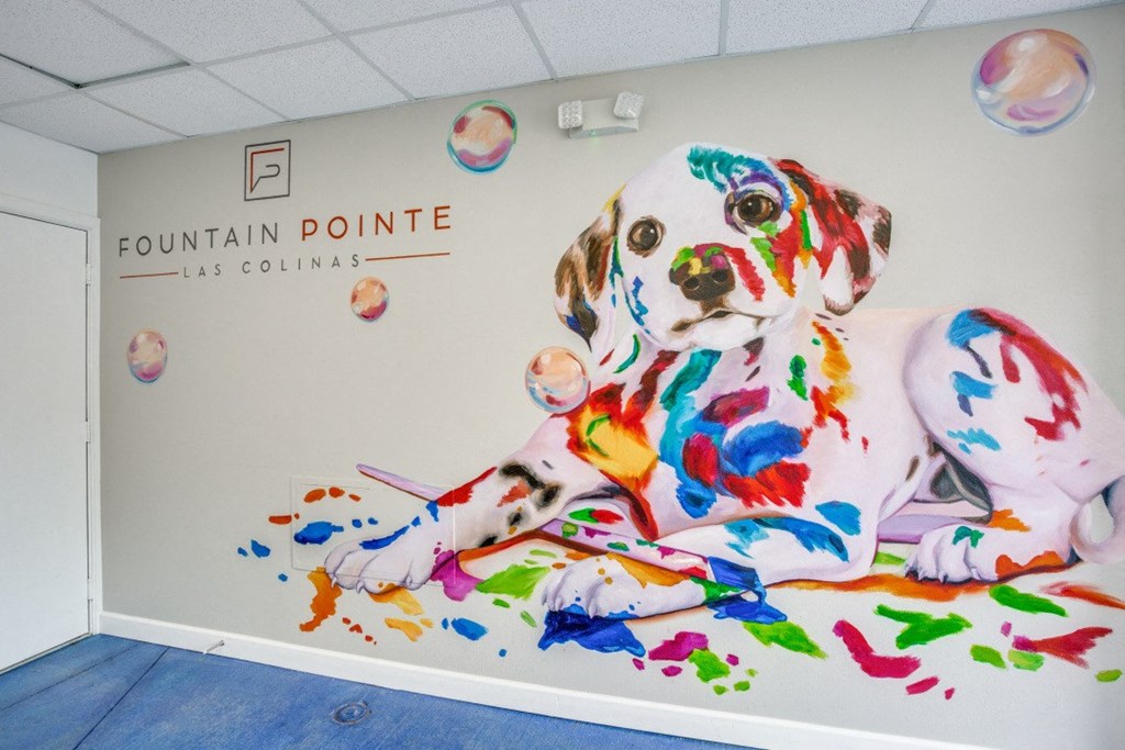 Photo of Fountain Points dog washing station and room