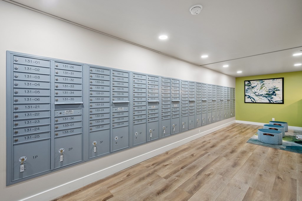 Private mail room at Garden Apartments in Slat Lake city Utah