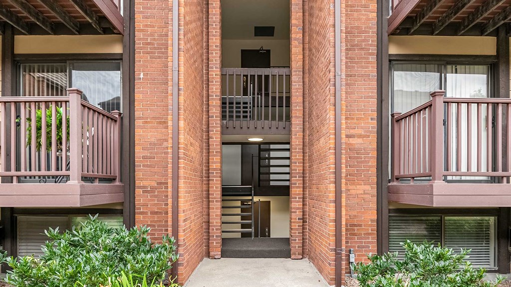 Front entrance to Garden Apartments