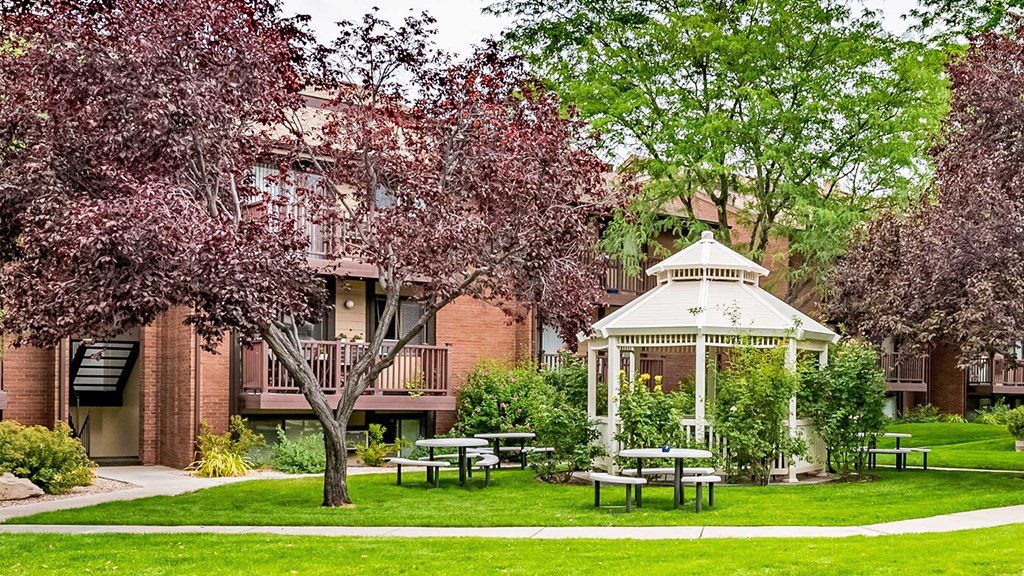 Courtyard with a gazebo