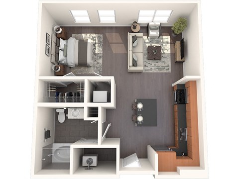 S4 Studio Floor Plan Image