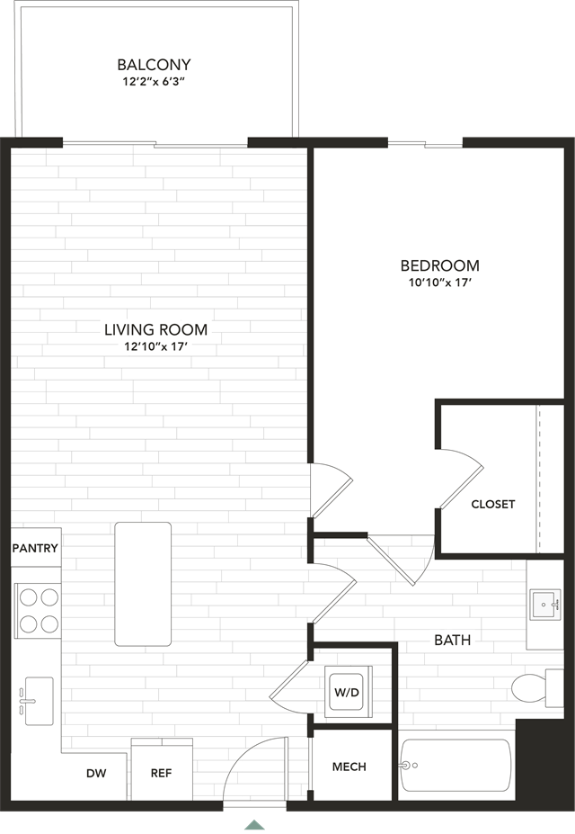 1-bedroom apartment at Vesada in Doral, FL