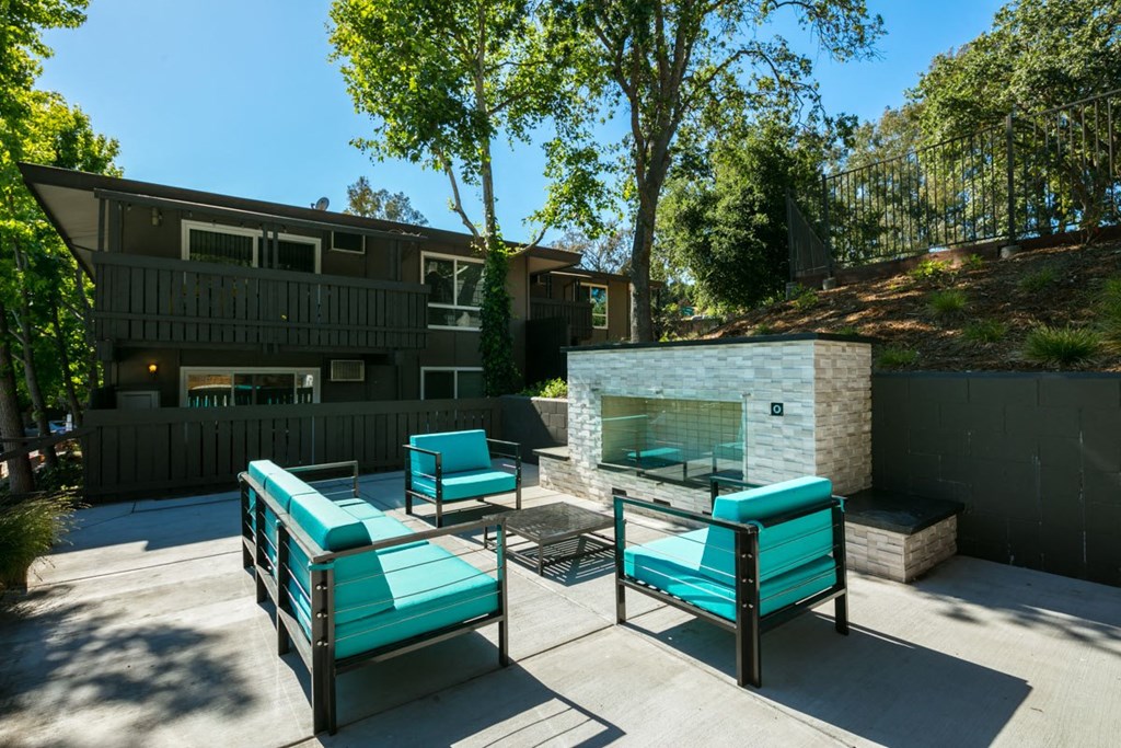 Outdoor Patio Area at 1038 on Second, California