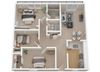 3 bedroom 2 bath Floor Plan 3 bedroom 2 bath Floor Plan at 1038 on Second, Lafayette, CA