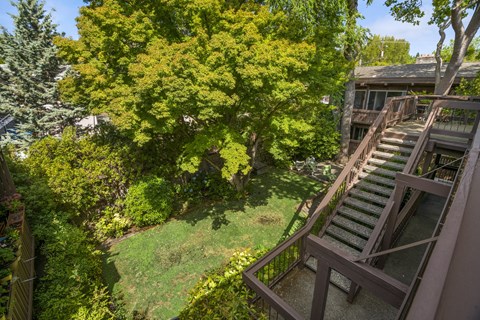 View of Manicured Property Courtyard  at 3543 Brook Street Apartments in Lafayette, CA 94559