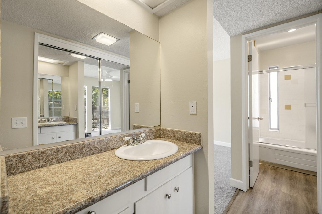 Spacious Vanity Area at 3543 Brook Street Apartments in Lafayette, 94549
