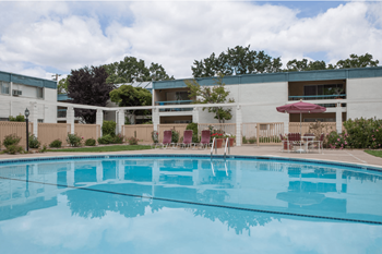 Swimming Pool with Large Patio Area at Diablo Pointe in California, 94596