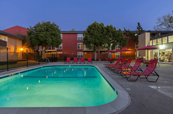 Sparkling Swimming Pool at Carriage House in Fremont, CA, 94536