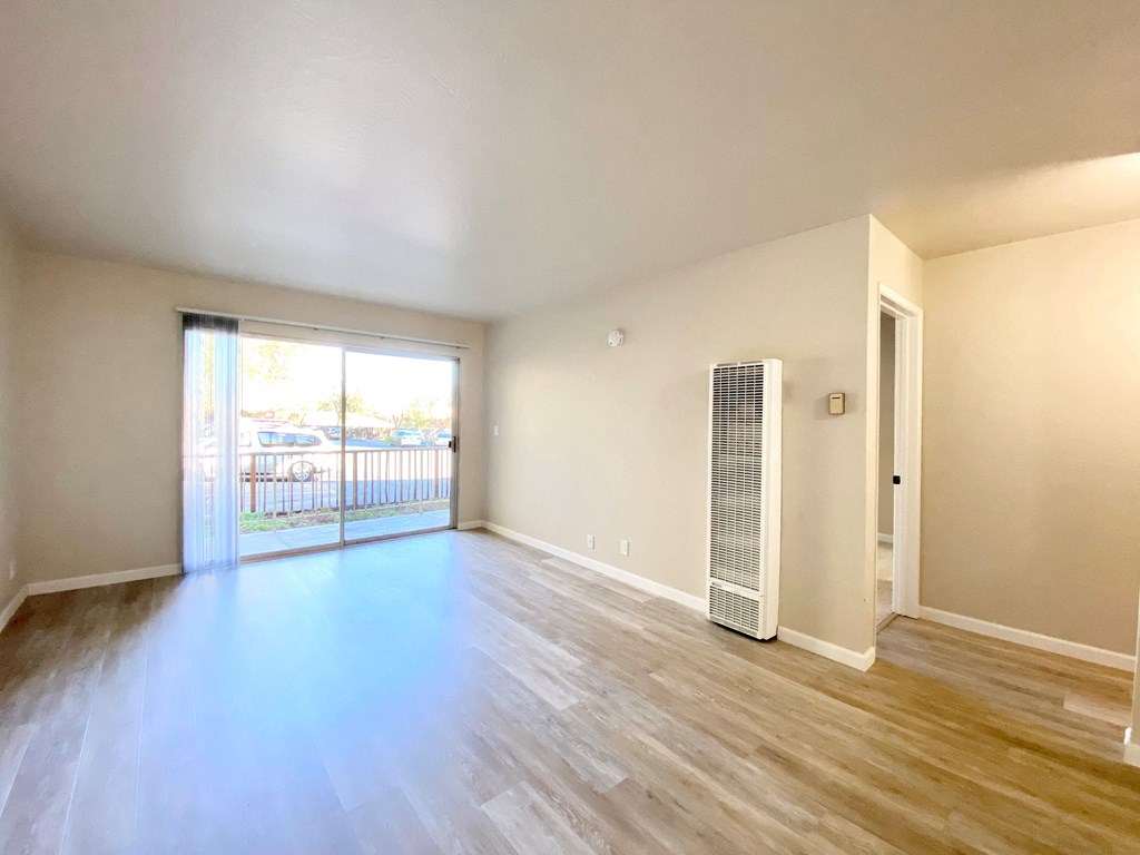 Wood Floor Living Room at The Morgan, Lafayette, CA