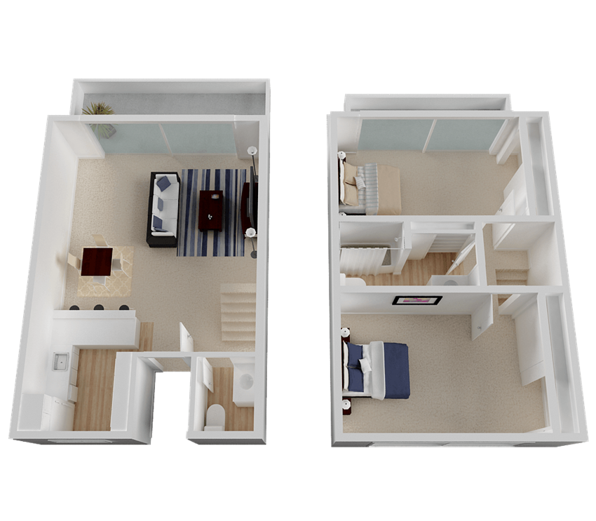 Large Two Bedroom Split-Level Large Two Bedroom Split-Level at Diablo Pointe in Walnut Creek, CA