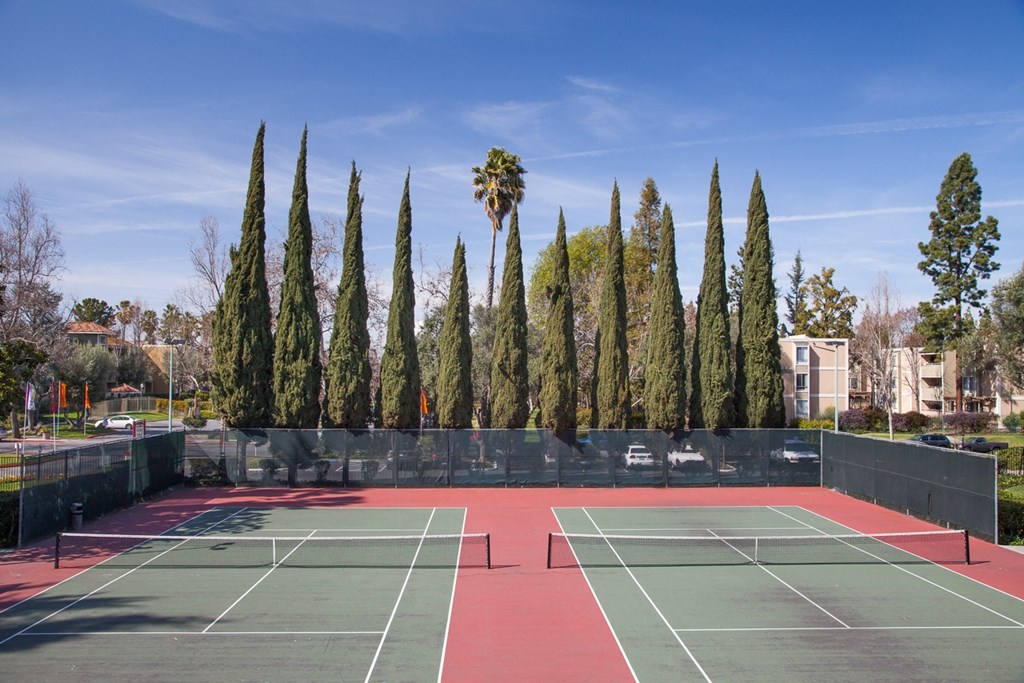 Two Tennis Courts at Valley West, San Jose, CA, 95122