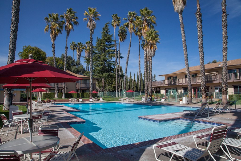 Swimming Pool With Relaxing Sundecks at Valley West, San Jose, CA