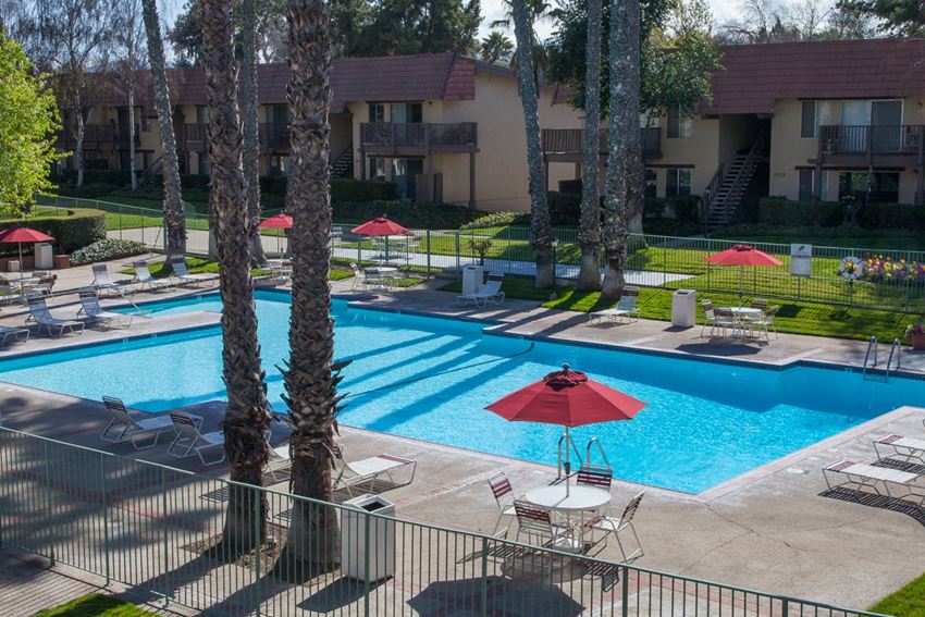 Bird-eye View Of Pool Bird-eye View Of Pool at Valley West, California, 95122