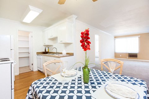 Dining Area With Kitchen View at The Monterey, San Jose, California