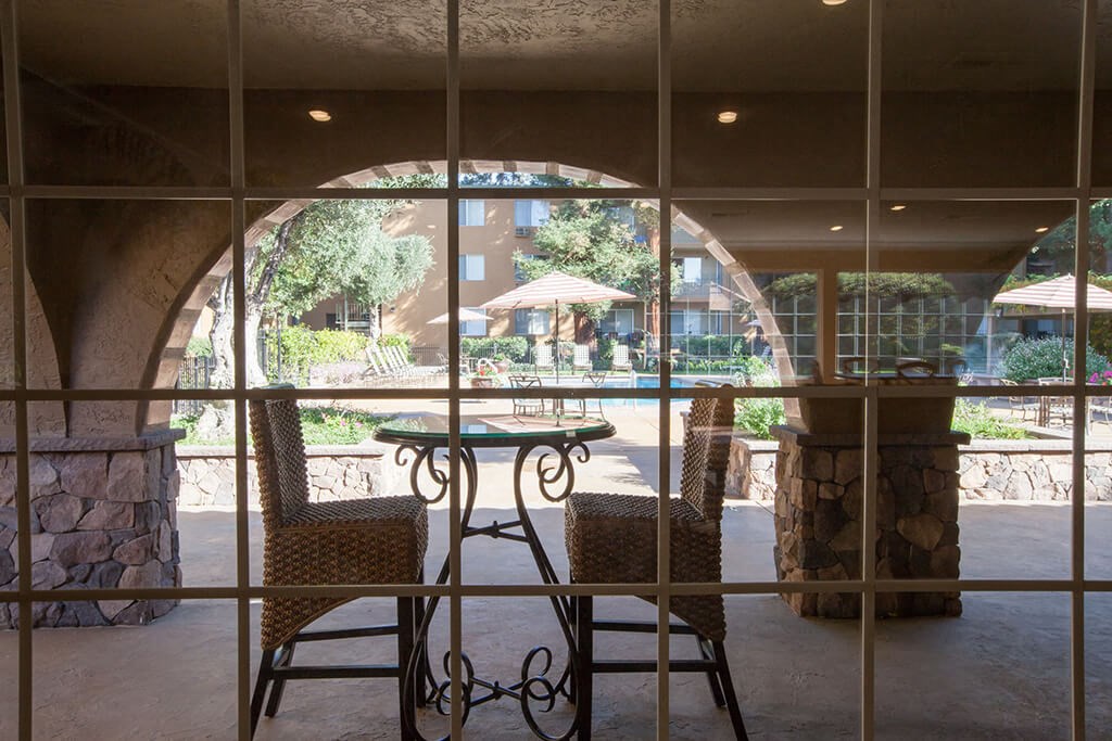 Spacious, Landscaped Patio and Private Courtyard at The Monterey, San Jose, CA, 95117