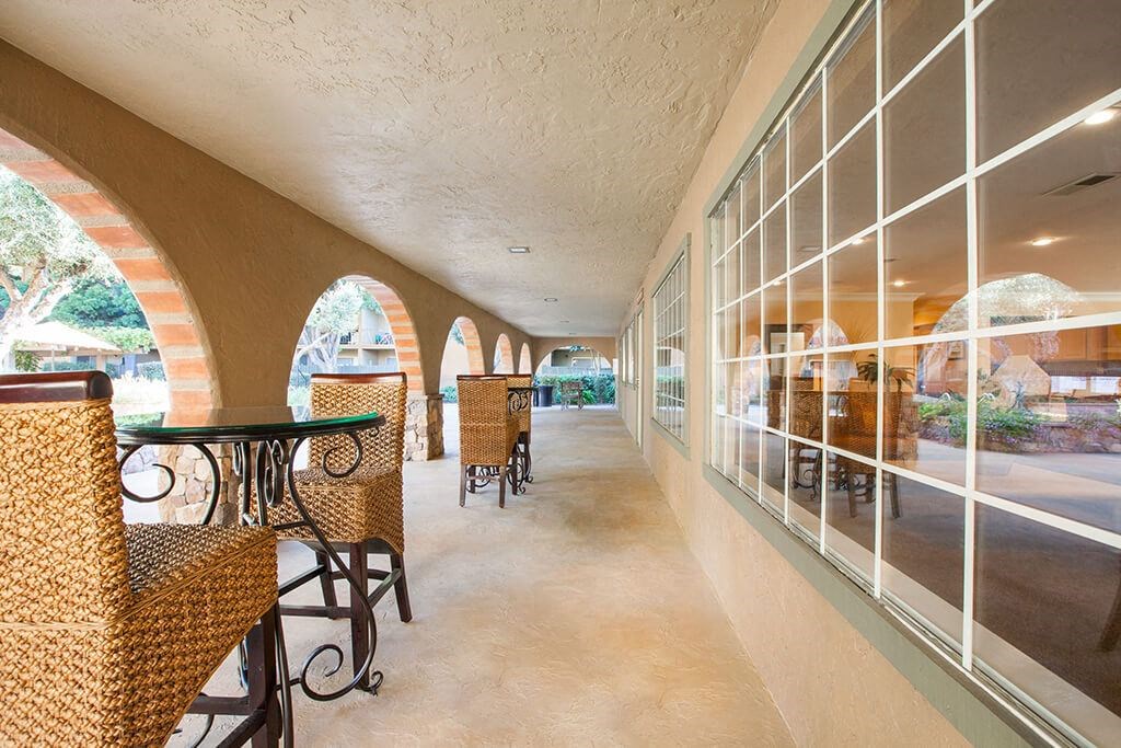 Outdoor Patio Area at The Monterey, San Jose, California