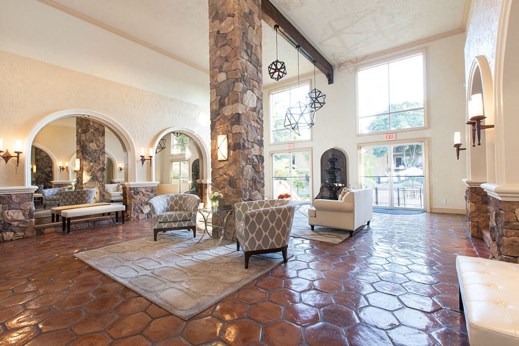 High Ceiling Lounge Area at The Monterey, San Jose, 95117