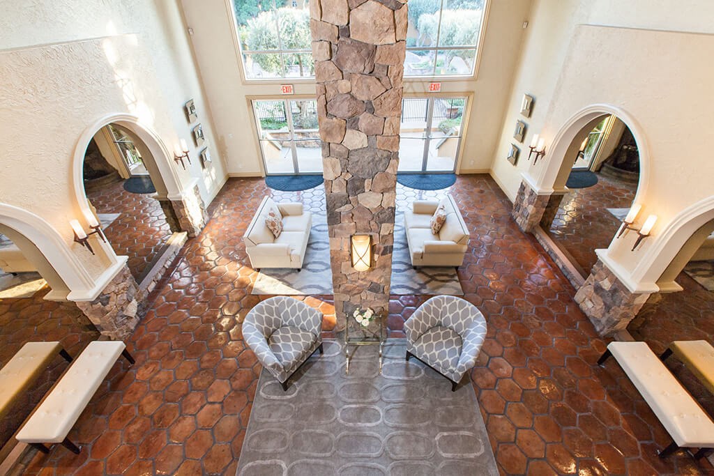Aerial View Of Lounge at The Monterey, California