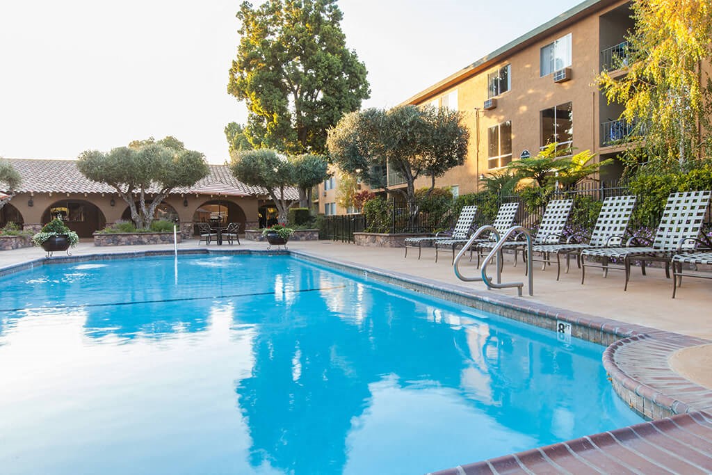 Blue Cool Swimming Pool at The Monterey, San Jose