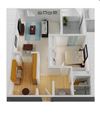One Bed, One Bath Floorplan with Closed Kitchen One Bed, One Bath Floorplan with Closed Kitchen with 720 Sq. Ft. at Castlewood Apartments in Walnut Creek,CA