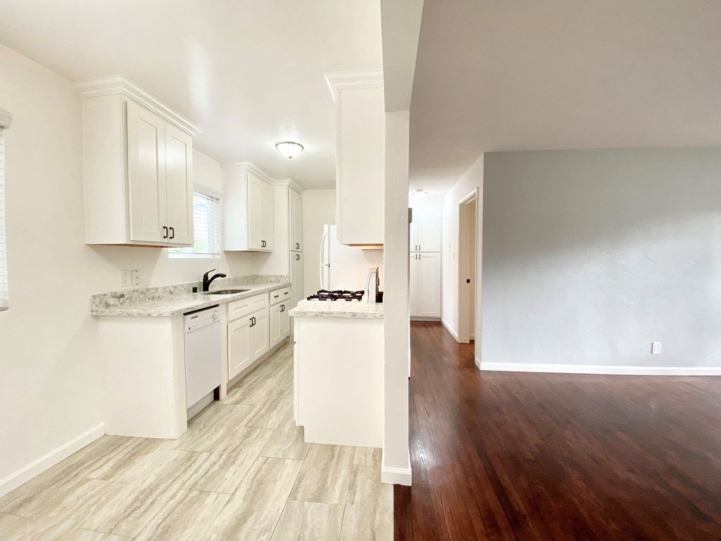 Kitchen Overlooking At Living Area at Jefferson Street, California, 95050