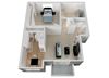 One Bed One Bath Floor Plan One Bed One Bath Floor Plan with 700 Sq. Ft. at Appletree Apartments, California, 95008