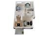 Two Bed One and Half Bath Floor Plan Two Bed One and Half Bath Floor Plan with 1025 Sq. Ft. at Appletree Apartments, Campbell, CA, 95008