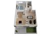 One Bed One Bath Floor Plan One Bed One Bath Floor Plan at Cedartree, Santa Clara