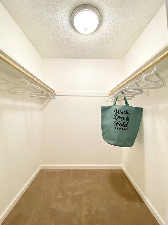 Walk-In Closets With Built-In Shelving at Valley West, San Jose, California