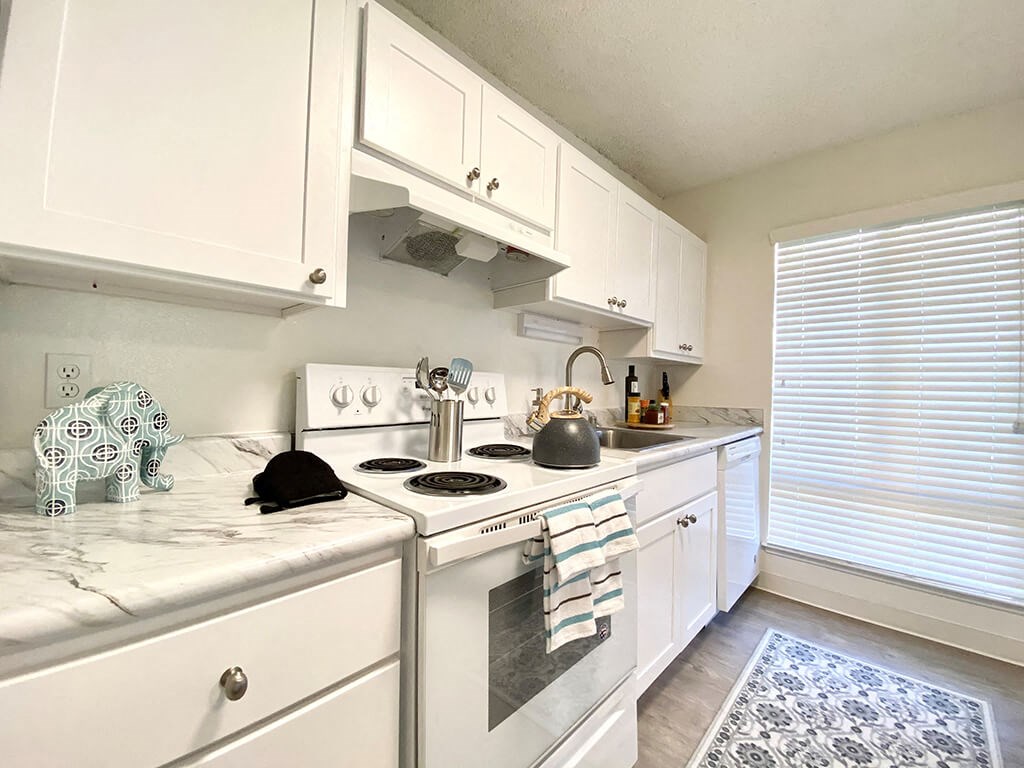 Electric Range In Kitchen at Valley West, California