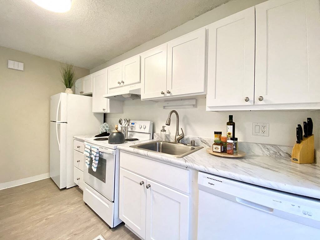 Stainless Steel Sink With Faucet In Kitchen at Valley West, San Jose, CA