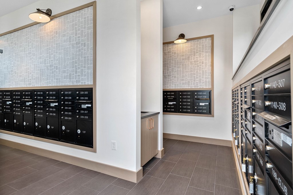 Mailroom at 198 Milltown Apartments, Burlington