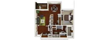 1x1 E 898 sq.ft (Zen) Renovated