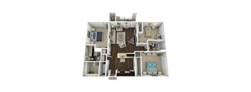 Clarendon Floorplan at Concord Ridge Apartments, Concord