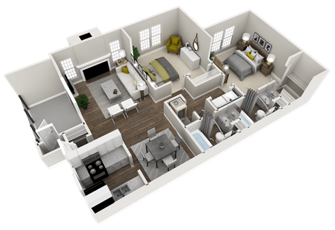 Canyon Floor Plan at Inverness Cliffs, Birmingham, Alabama
