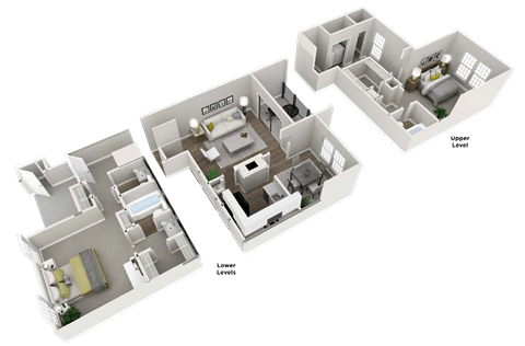 Peak Floor Plan at Inverness Cliffs, Birmingham, AL