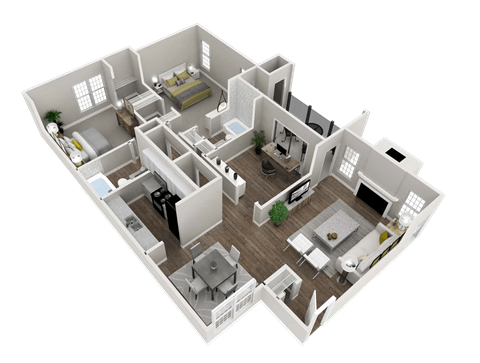 Plateau Floor Plan at Inverness Cliffs, Birmingham, 35242