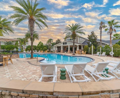 pool deck at Terraces at Town Center, Jacksonville, Florida