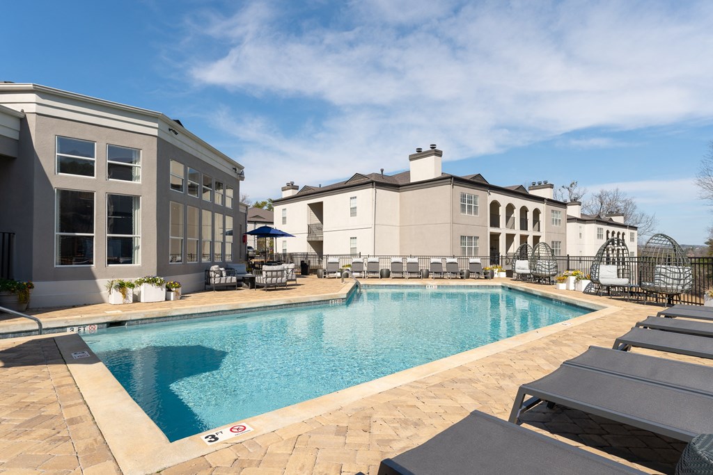 Pool With Sundecks at WildForest Apartments, Birmingham, AL, 35209