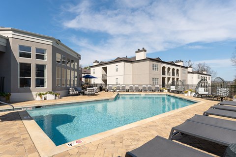 Pool With Sundecks Pool With Sundecks at WildForest Apartments, Birmingham, AL, 35209