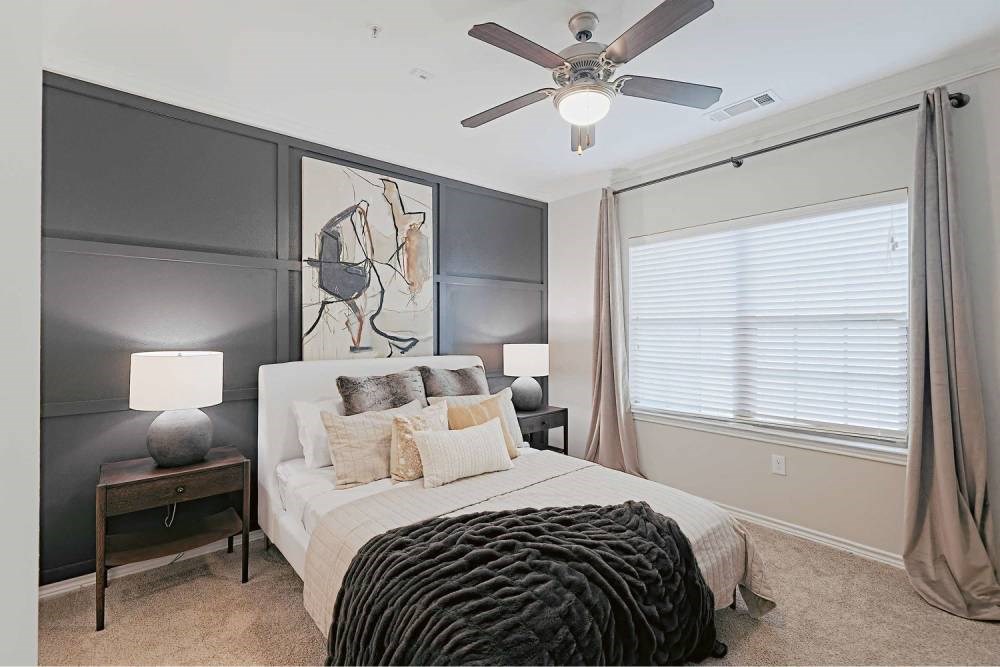 Bedroom With Ceiling Fan at Pecan Springs, San Antonio
