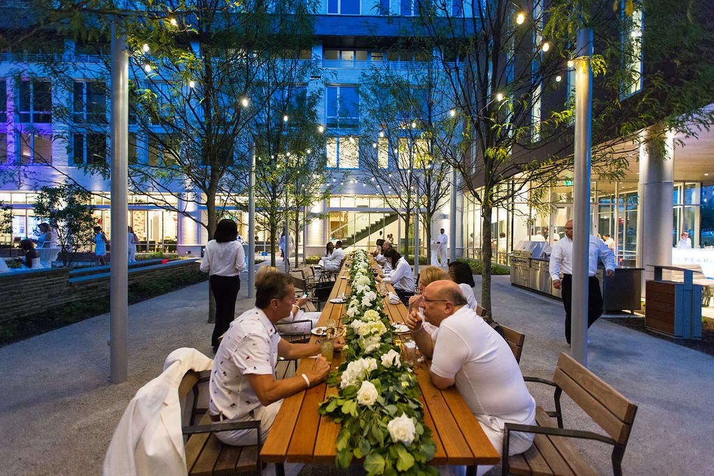 Courtyard Dining Gathering at The Pearl, Silver Spring, MD, 20910