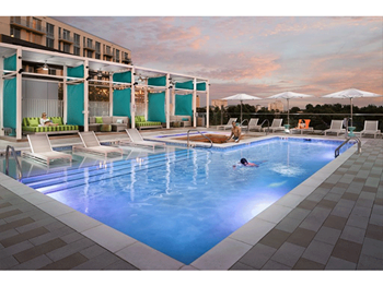 Lounging by the Pool at The Pearl, Silver Spring