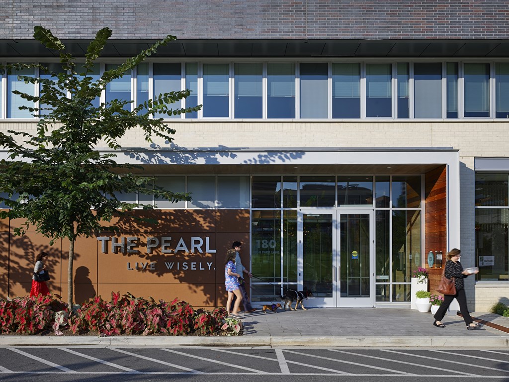 Exterior Building Entry at The Pearl, Silver Spring, Maryland