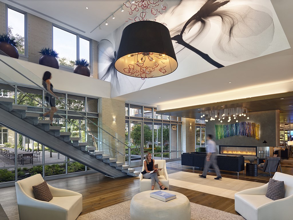 Main Lobby at The Pearl, Silver Spring, Maryland